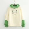 Juwas CLOTHING Cartoon Monster Warm Hoodie