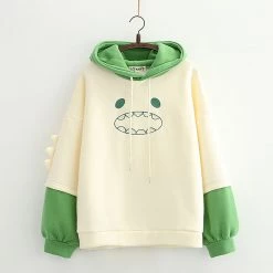 Juwas CLOTHING Cartoon Monster Warm Hoodie