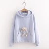Juwas CLOTHING Bear Doll Pocket Hoodie