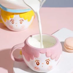 Juwas Cute Magic Girl Ceramics Mug
