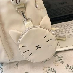 Juwas Kawaii Cat Backpack With Purse HOME&LIFESTYLE