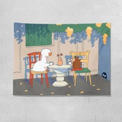 Juwas NEW ARRIVAL “Life Of A Duck” Series Wall Tapestry
