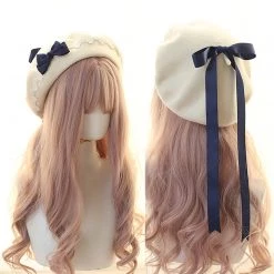 Juwas Lolita Bowknot Beret Hat