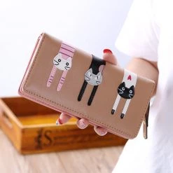 Juwas.com Online Store NEW ARRIVAL Kittens Design Long Wallet Purse