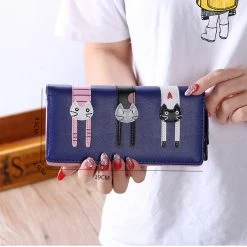 Juwas.com Online Store NEW ARRIVAL Kittens Design Long Wallet Purse