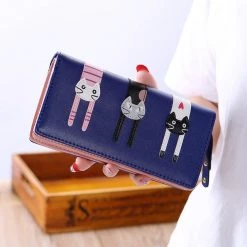 Juwas.com Online Store NEW ARRIVAL Kittens Design Long Wallet Purse