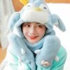 Juwas CLOTHING Cute Penguin Hooded Warm Soft Scarf
