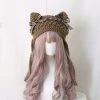 Juwas Cat Ear Bowknot Knitted Hat