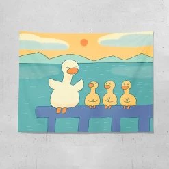 Juwas NEW ARRIVAL “Life Of A Duck” Series Wall Tapestry