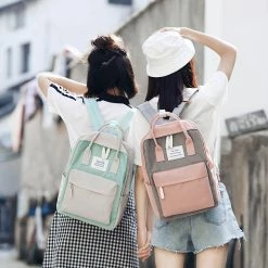 Juwas.com Online Store Ulzzang Pastel Color Block Backpack NEW ARRIVAL