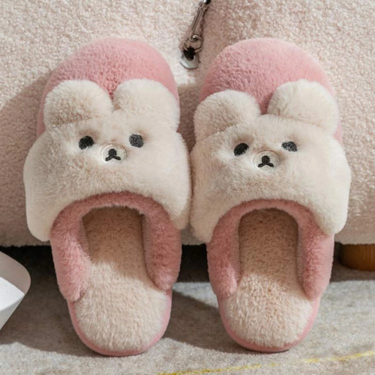 Juwas Cartoon Bear Cotton Slippers 7 Juwas Cartoon Bear Cotton Slippers