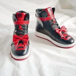 Juwas Shoes Lolita Bow Knot Paw High Top Sneaker