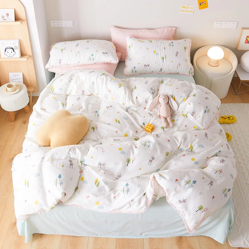 Juwas Flower Field Pastel Beddings Cover Set 4 Juwas Flower Field Pastel Beddings Cover Set