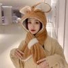 Juwas CLOTHING Cute Rabbit Ear Warm Hooded Scarf