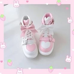 Juwas Bow Love Heart High Top Sneakers NEW ARRIVAL