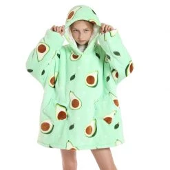 Juwas NEW ARRIVAL Comfy Avocado Sherpa Oversize Pajamas Hoodies 14 Juwas NEW ARRIVAL Comfy Avocado Sherpa Oversize Pajamas Hoodies