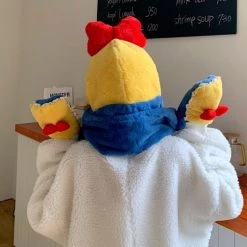 Juwas Bow Knot Hooded Warm Soft Scarf