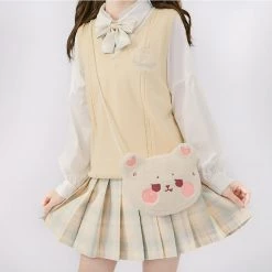 Juwas Kawaii School Uniform Knitted Vest NEW ARRIVAL