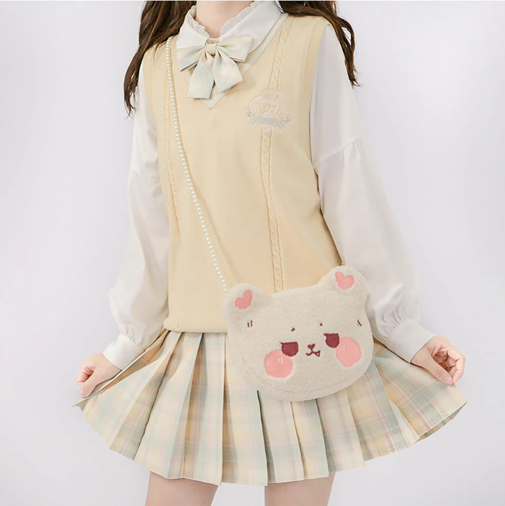 Juwas Kawaii School Uniform Knitted Vest NEW ARRIVAL 3 Juwas Kawaii School Uniform Knitted Vest NEW ARRIVAL