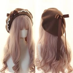 Juwas Lolita Bowknot Beret Hat