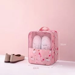 Juwas.com Online Store NEW ARRIVAL Rabbit Elephant Flamingo Lemon Alpaca Print Travel Shoes Bag Organizer