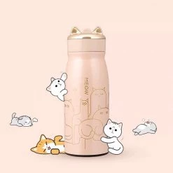 Juwas.com Online Store Kitty Cat Vacuum Flask Bottle NEW ARRIVAL