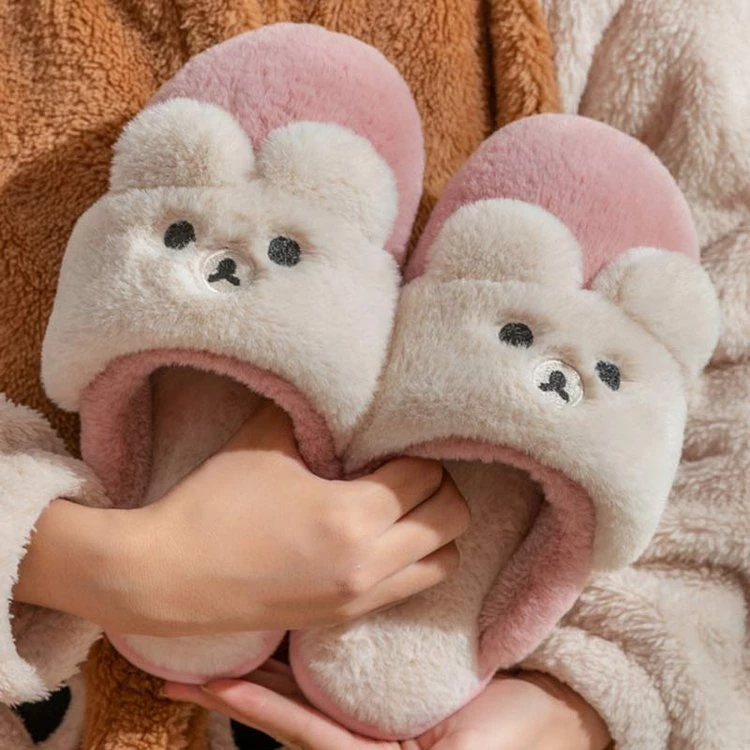 Juwas Cartoon Bear Cotton Slippers 11 Juwas Cartoon Bear Cotton Slippers