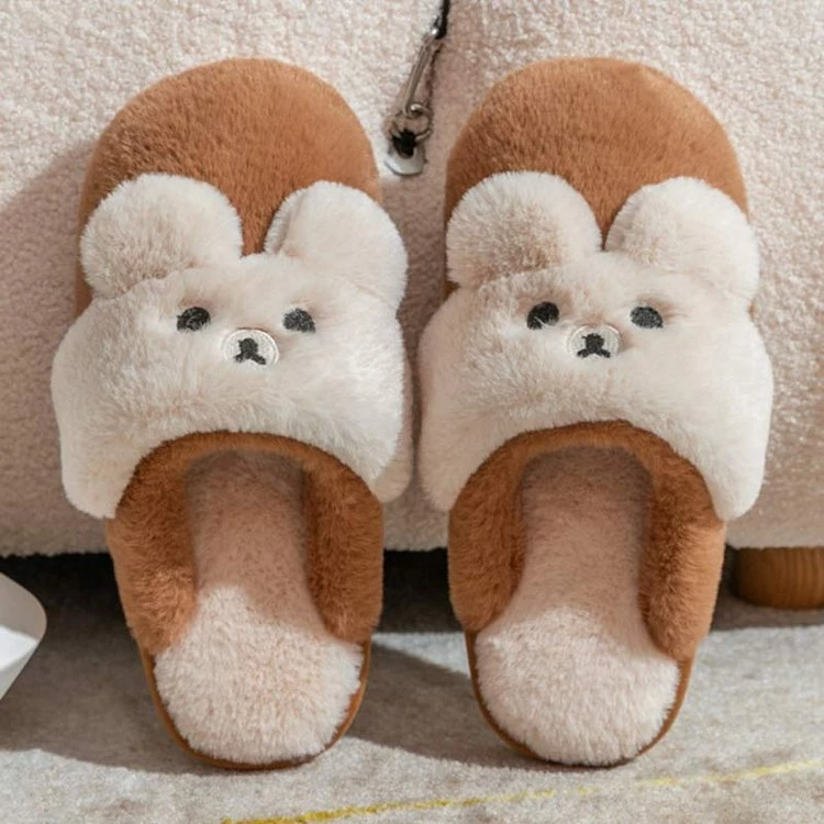 Juwas Cartoon Bear Cotton Slippers 9 Juwas Cartoon Bear Cotton Slippers