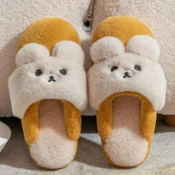 Juwas Cartoon Bear Cotton Slippers 15 Juwas Cartoon Bear Cotton Slippers