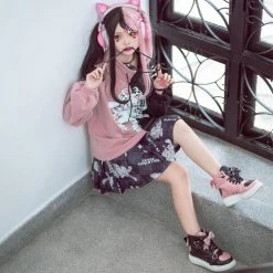 Juwas Bow Love Heart High Top Sneakers NEW ARRIVAL