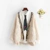 Juwas NEW ARRIVAL Trendy Harajuku Knitted Long Cardigan