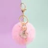 Juwas Soft PomPom Ballerina Keychain Ring