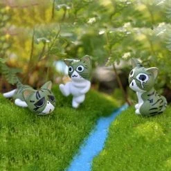 Juwas 8PC MINIATURE CAT HOME DECOR