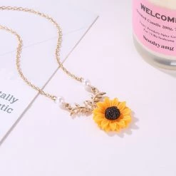 Juwas.com Online Store Sunflower Necklace