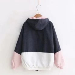 Juwas Color Block Pocket Corduroy Coat NEW ARRIVAL