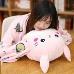 Juwas Cute Totoro Pillow & Blanket