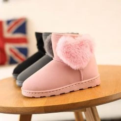 Juwas Cute Warn Heart Snow Boots Shoes
