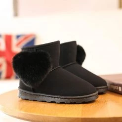Juwas Cute Warn Heart Snow Boots Shoes