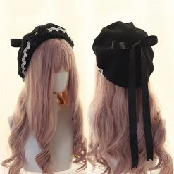 Juwas Lolita Bowknot Beret Hat