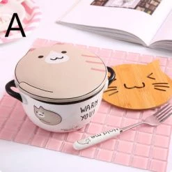 Juwas ACCESSORIES KAWAII PUSHEEN CAT PRINTED BOWL