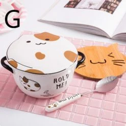 Juwas ACCESSORIES KAWAII PUSHEEN CAT PRINTED BOWL