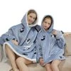 Juwas Dog Print Oversize Pocket Warm Pajamas Sweatshirt CLOTHING