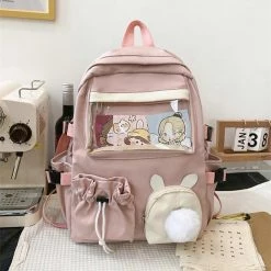 Juwas 3D Cartoon Bunny School Backpack