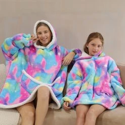 Juwas Purple Starry Oversize Fluffy Fleece Pajamas Hoodies 12 Juwas Purple Starry Oversize Fluffy Fleece Pajamas Hoodies