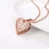 Juwas.com Online Store NEW ARRIVAL Rose Flower Heart Locket Necklace