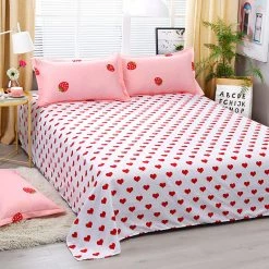 Juwas.com Online Store Cute Strawberry Print Comfortable Bedding Set NEW ARRIVAL 13 Juwas.com Online Store Cute Strawberry Print Comfortable Bedding Set NEW ARRIVAL