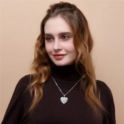 Juwas.com Online Store NEW ARRIVAL Rose Flower Heart Locket Necklace