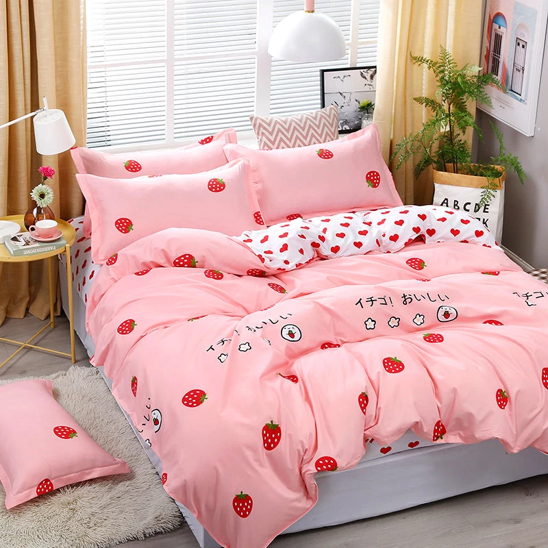 Juwas.com Online Store Cute Strawberry Print Comfortable Bedding Set NEW ARRIVAL 4 Juwas.com Online Store Cute Strawberry Print Comfortable Bedding Set NEW ARRIVAL