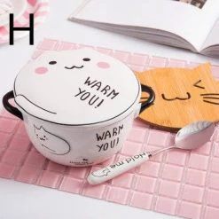 Juwas ACCESSORIES KAWAII PUSHEEN CAT PRINTED BOWL