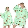 Juwas NEW ARRIVAL Comfy Avocado Sherpa Oversize Pajamas Hoodies